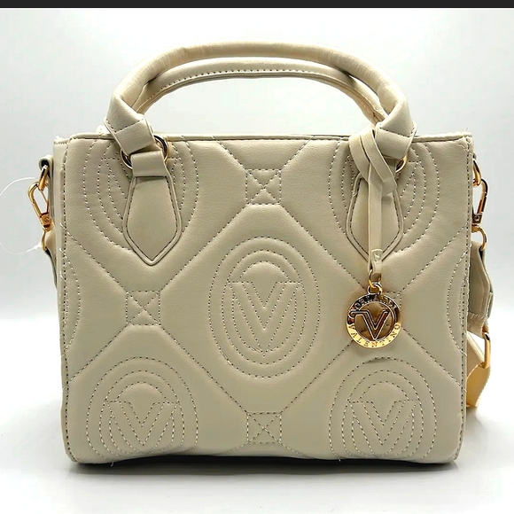 Valentino Orlandi Handbags - Valentino Orlandi Tote Bag Quilted  Original V in luxurious bone NWT